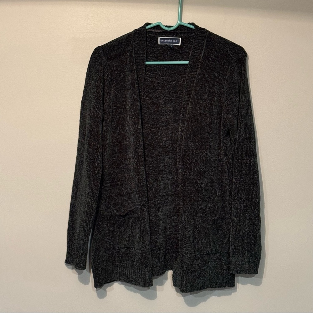 Karen Scott Open front cardigan sweater Women’s size medium